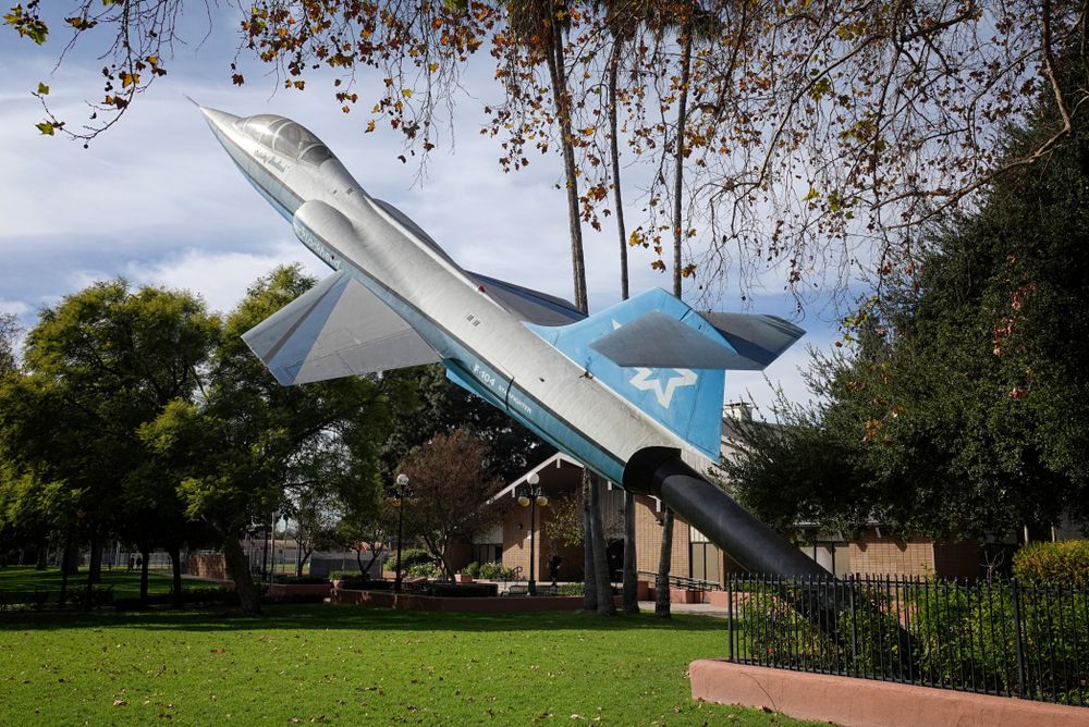 Aircraft sculpture at Burbank Aviation Museum