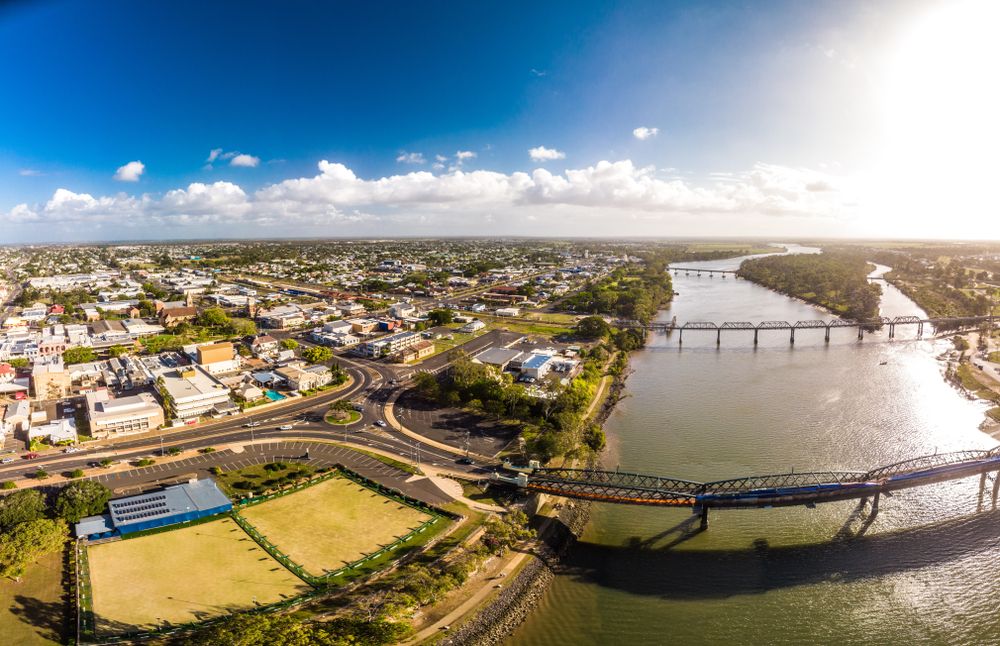 Aerial View of Burnett River
