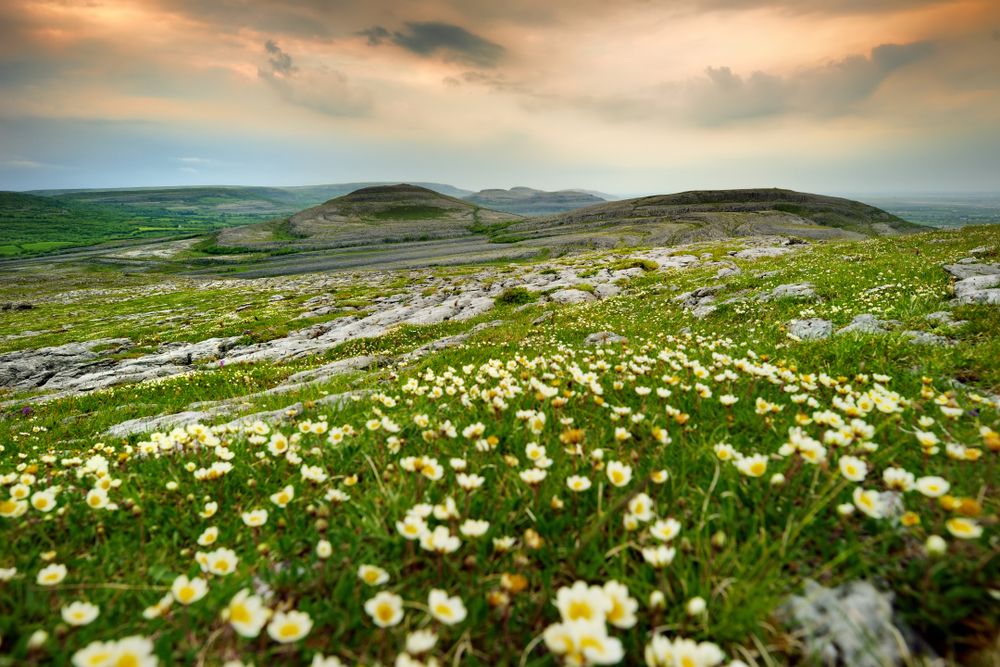 Landscape of Burren Natural Park