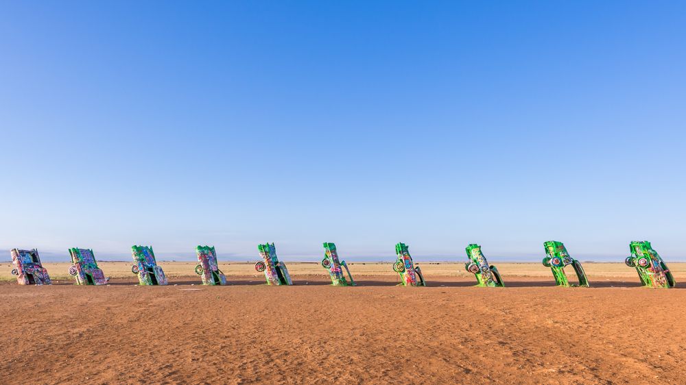 View of the Cadillac Ranch