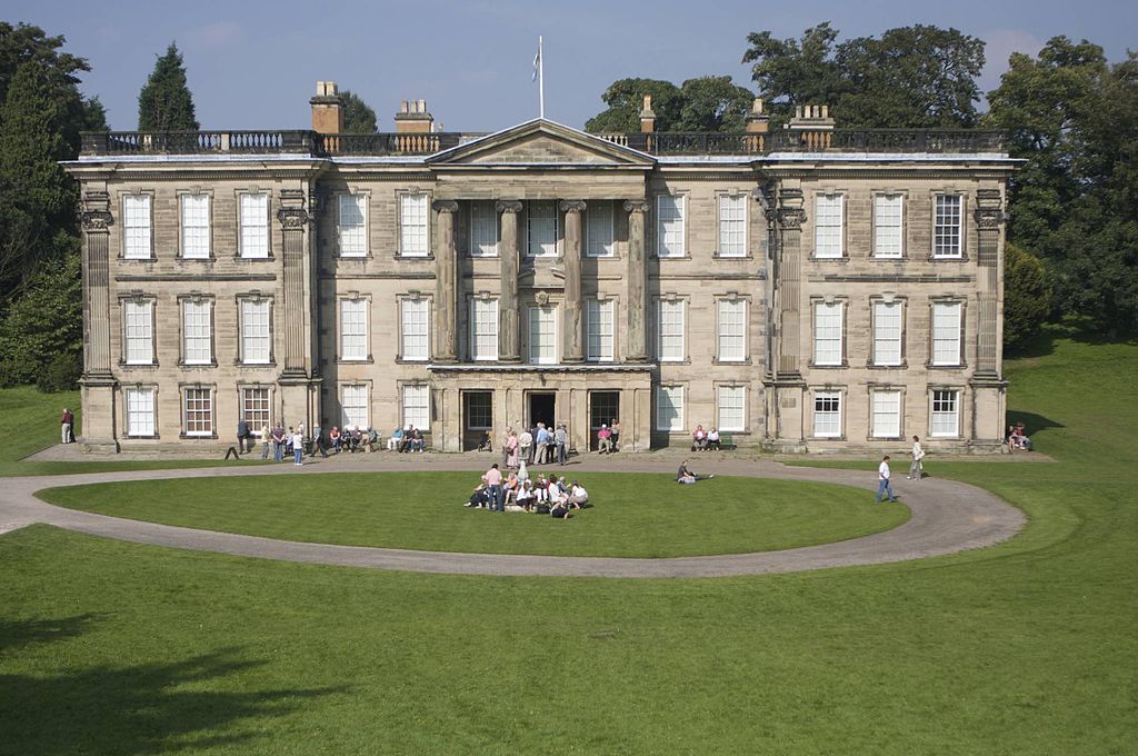 Front view of Calke Abbey