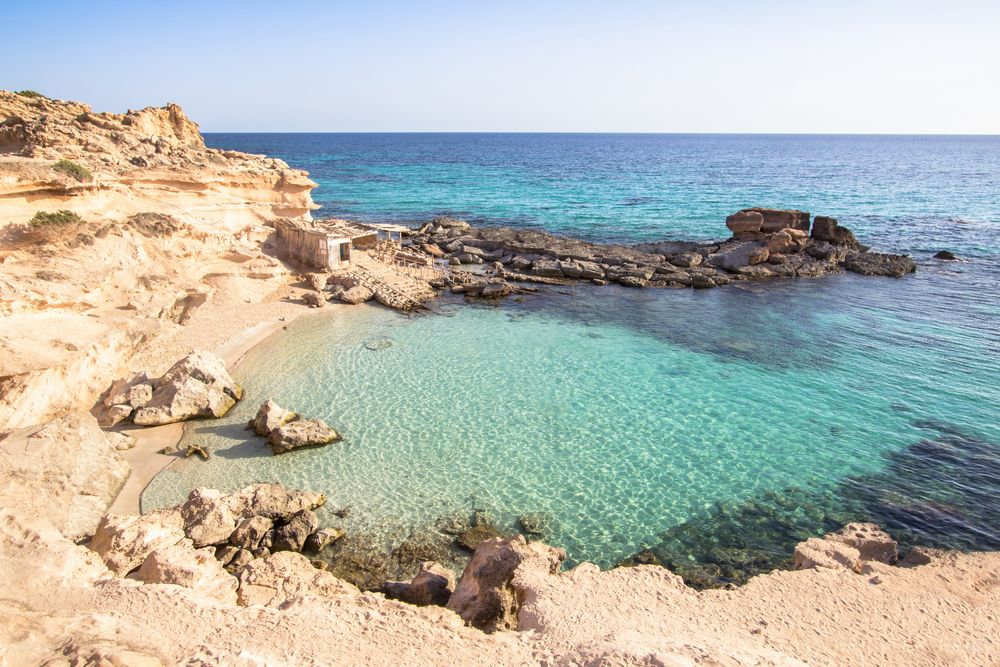 The Beautiful Ocean in Calo Des Mort
