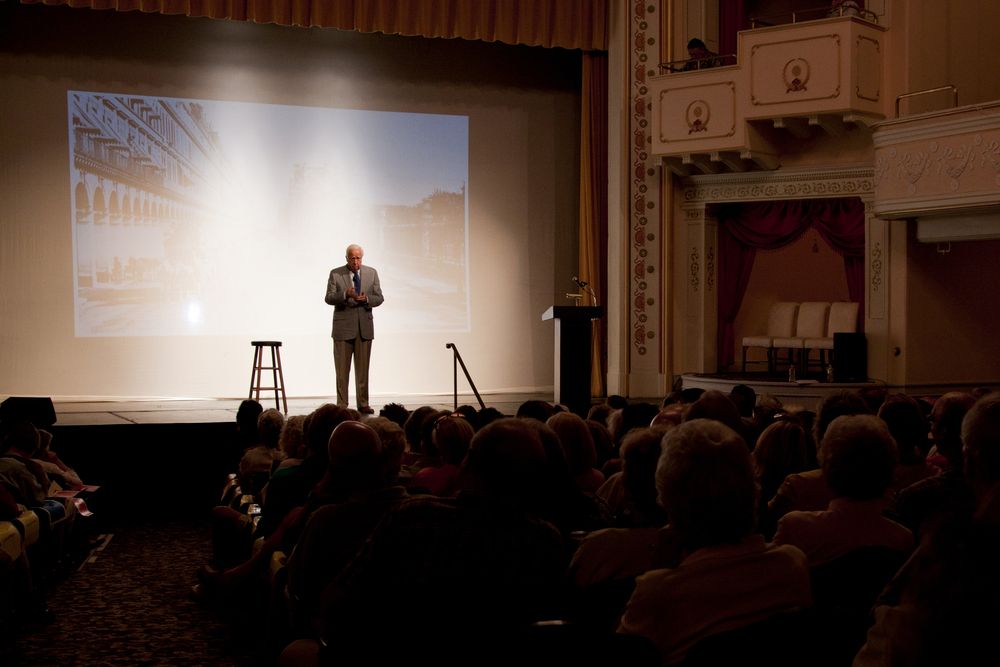 Pulitzer Prize winning author David McCullough at Camden Opera House