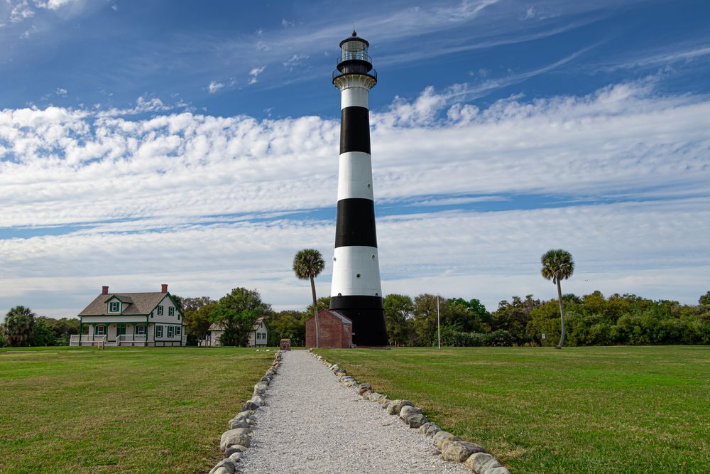 Exterior of the Cape Canaveral lighthouse