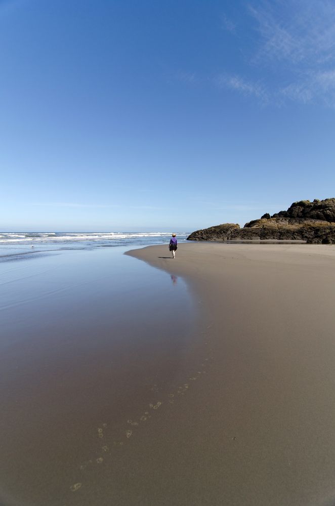Hollow beach at Cape Disappointment State Park