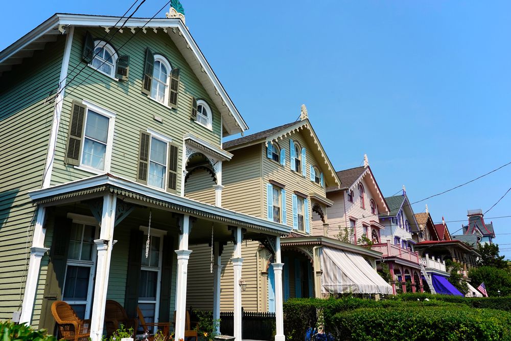 Victorian style houses at Cape May Historic District