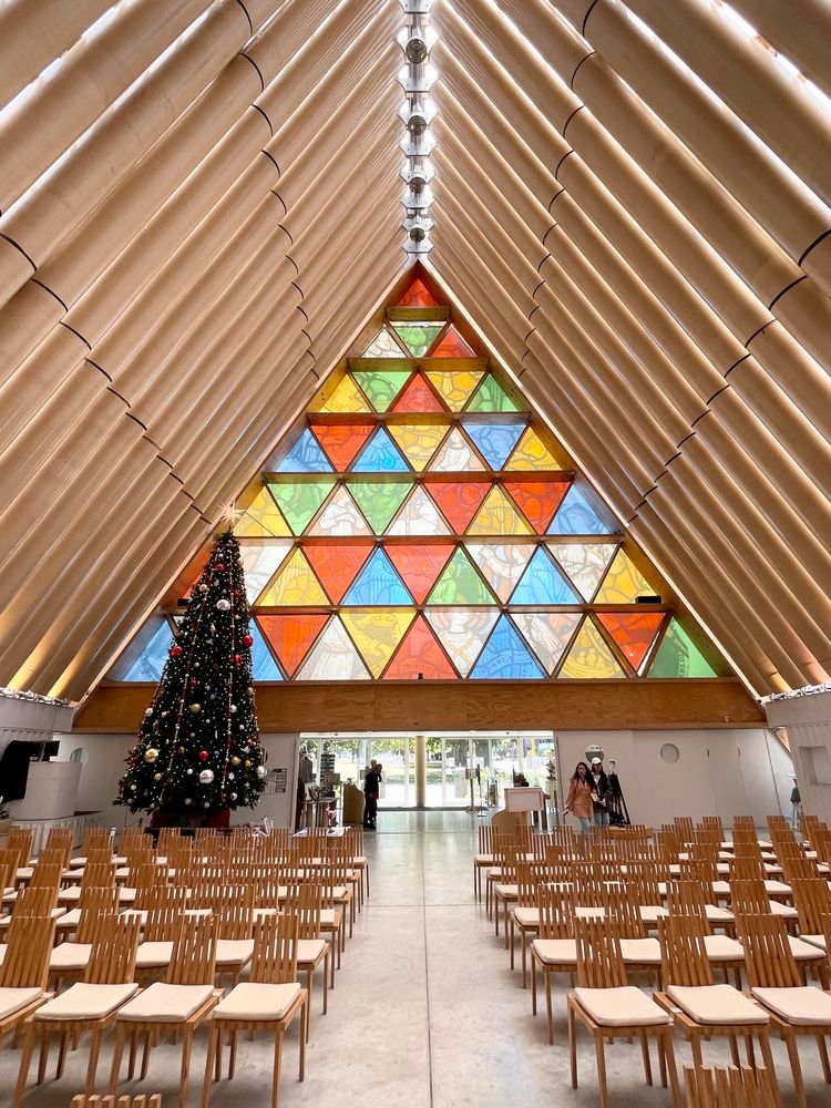 Interior of Cardboard Cathedral