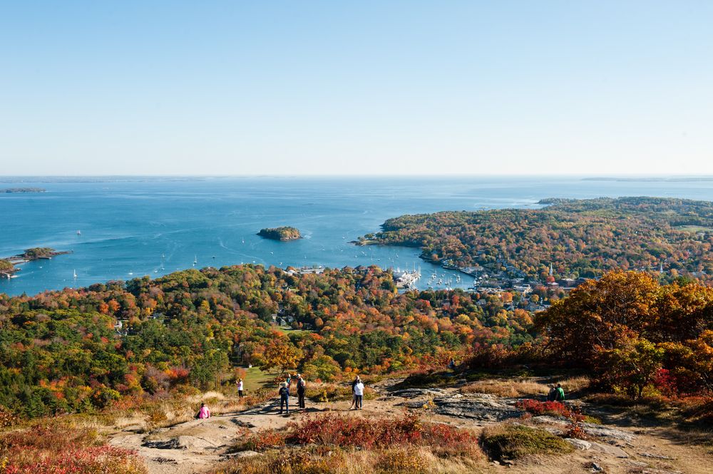 Scenic view from Camden Hills State Park