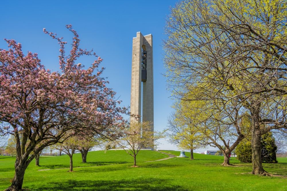 View of the Carillon Historical Park