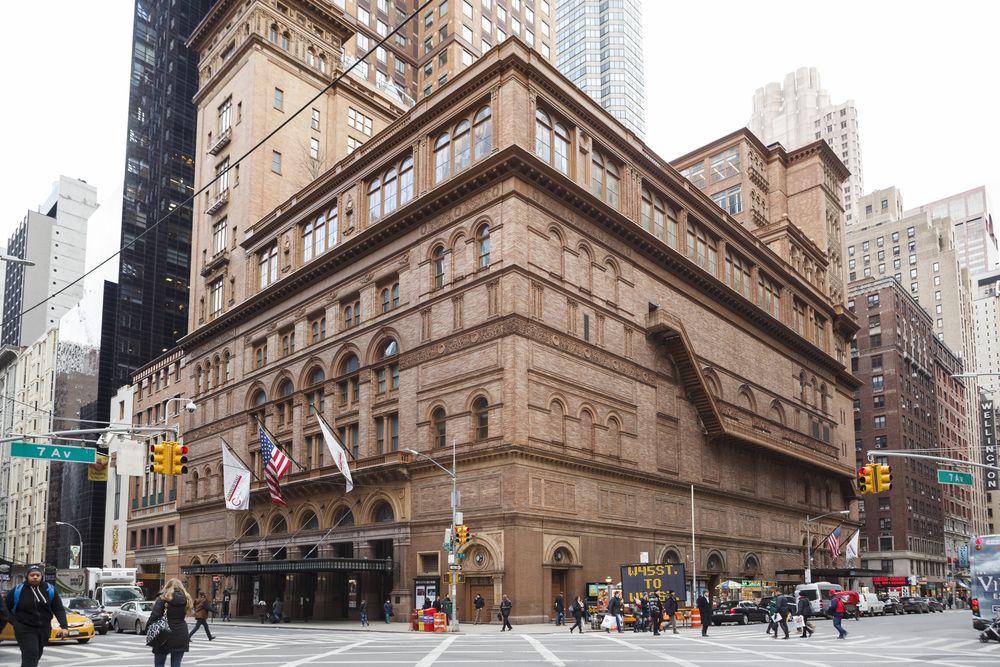 Outside view of Carnegie Hall