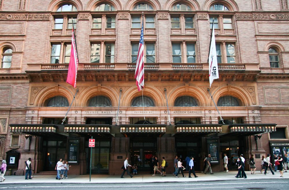 Facade of Carnegie Hall