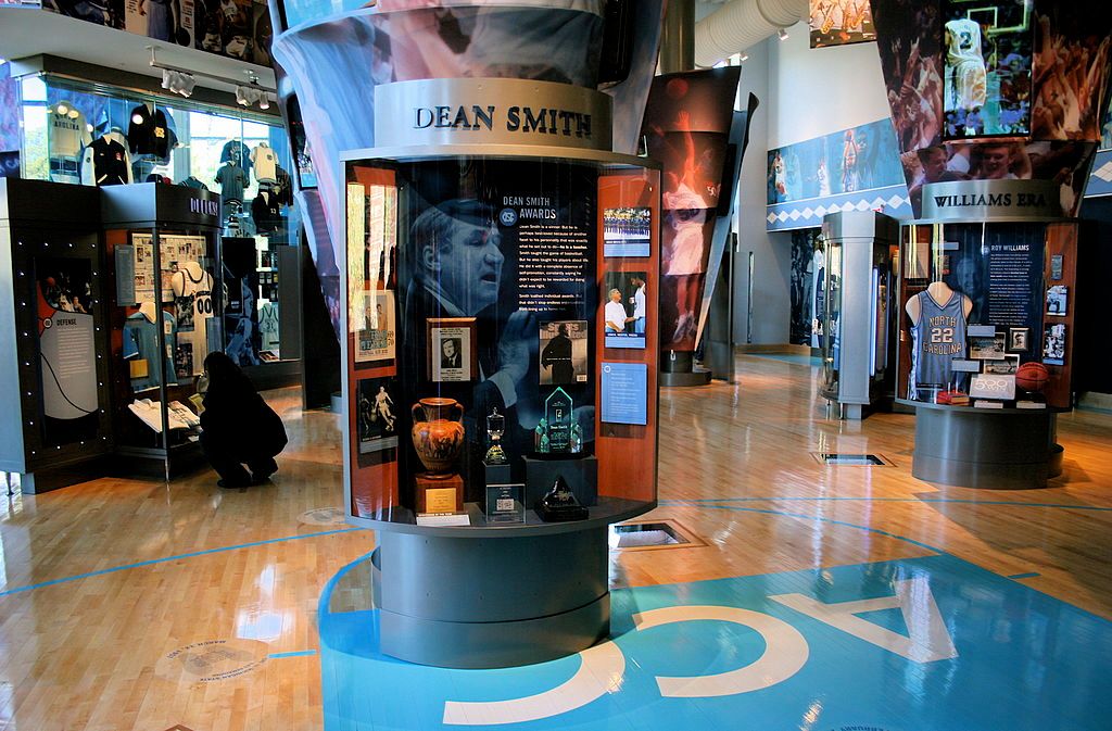 Display at Carolina Basketball Museum