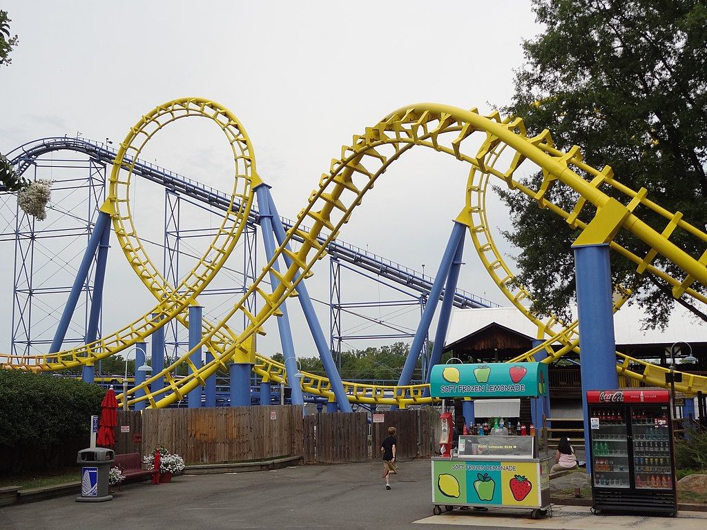 Roller coaster at Carowinds