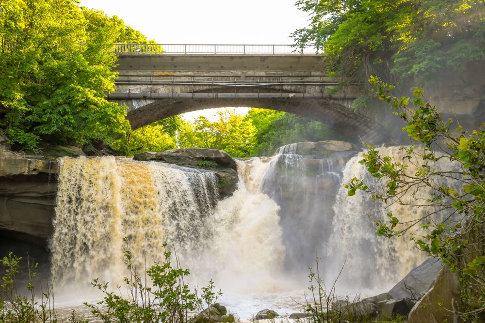 Stunning view of a waterfall at Cascade Park