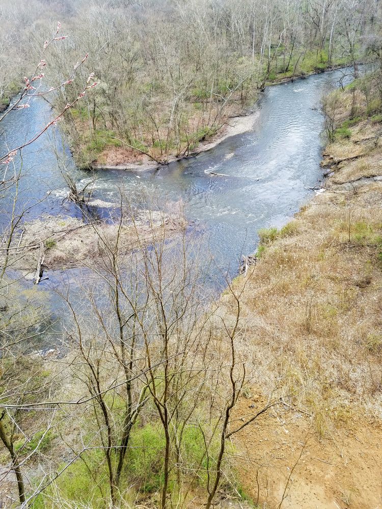River flowing through Cascade Valley Metro Park