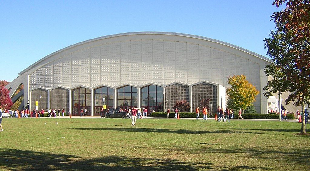 Wide shot of Cassell Coliseum