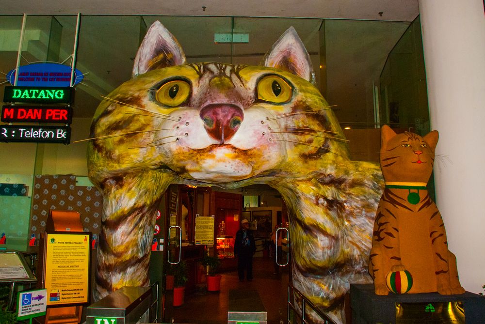 Entrance of Cat museum in Kuching