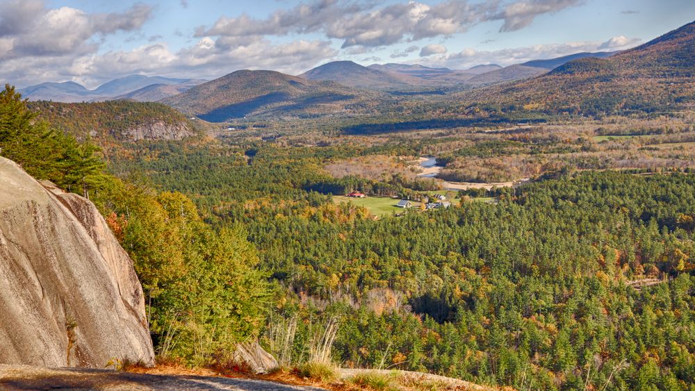 Mesmerizing view from Cathedral Ledge