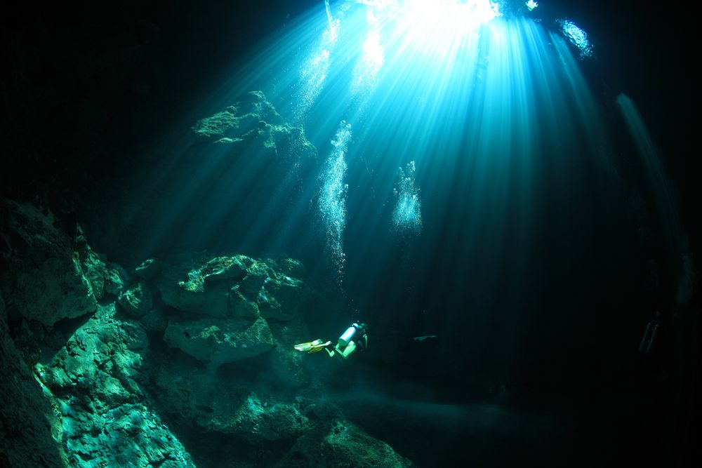 Cave diving in Tulum Riviera
