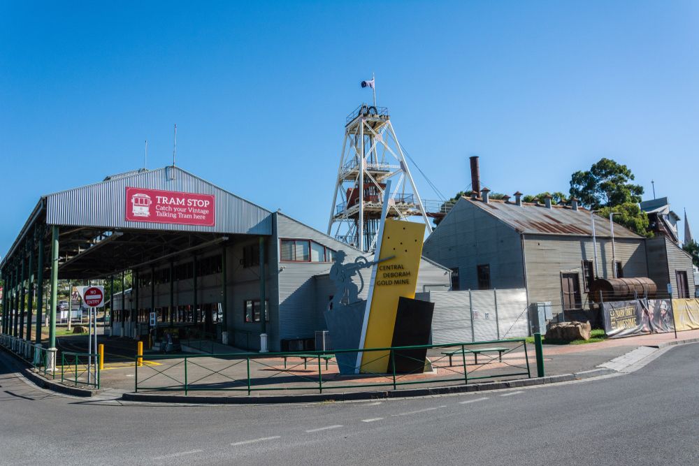 Signage of Central Deborah Gold Mine