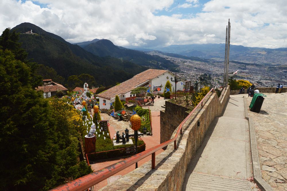 View of the city from Cerro Monserrate in Bogota