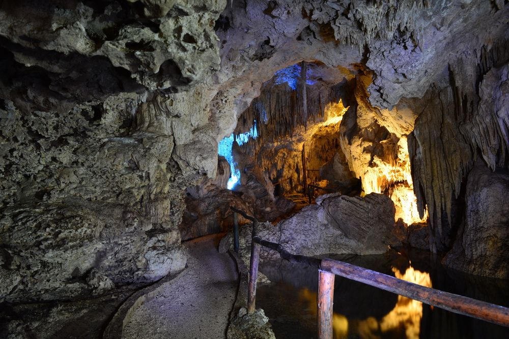 The view from inside Chaak Tun Cenote
