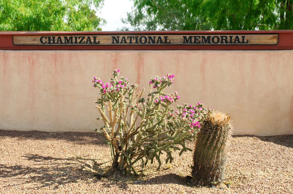 Name board of Chamizal National Memorial