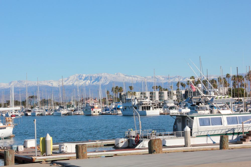 Boats docked at Channel Islands Harbor