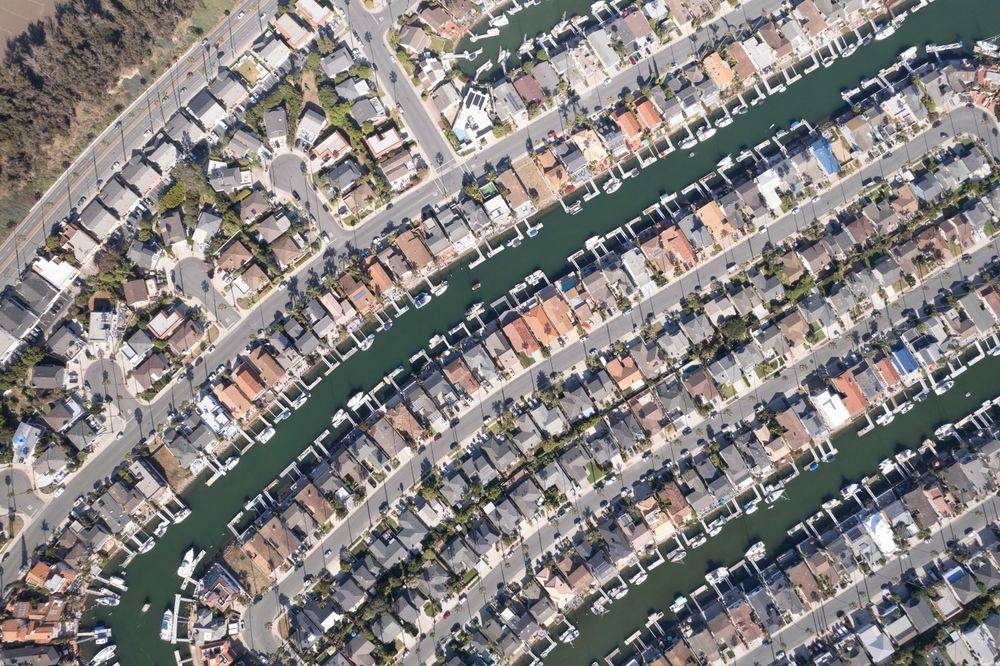 Aerial view of Channel Islands Harbor