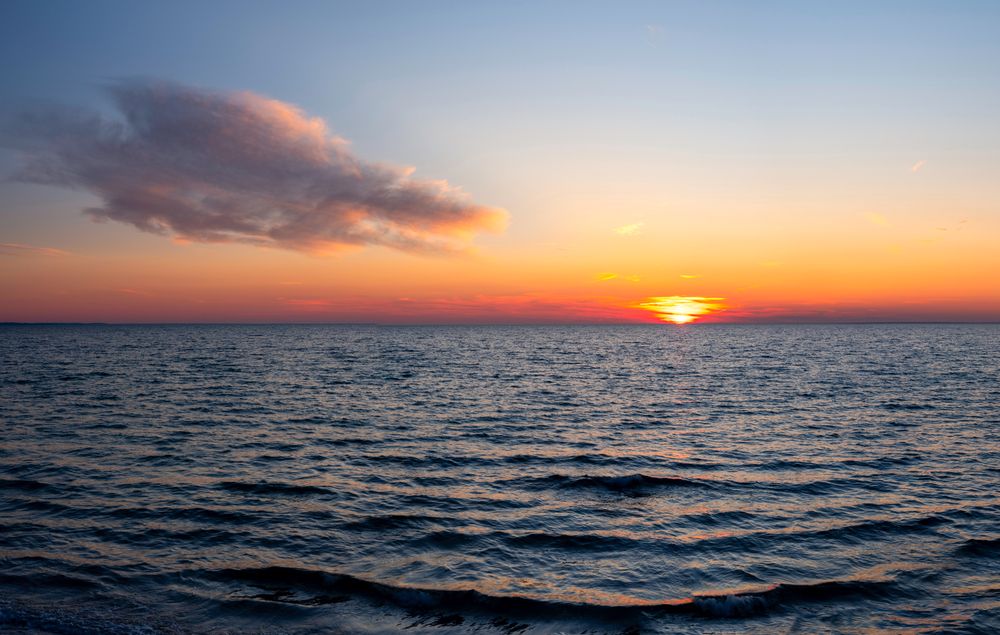 Gorgeous sunset over Chapoquoit Beach
