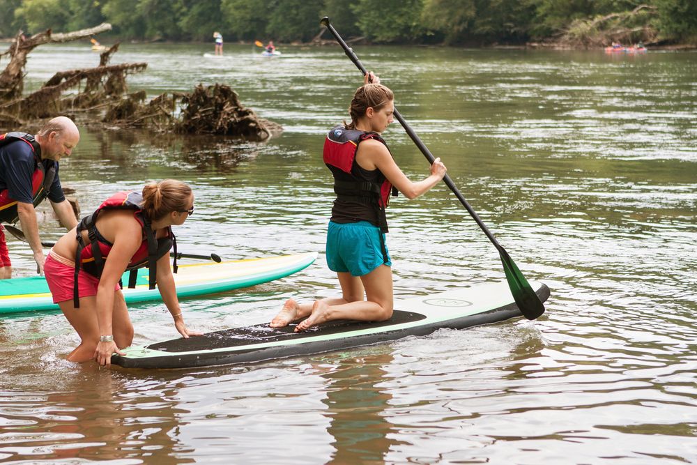 Paddleboarding at Chattahoochee River