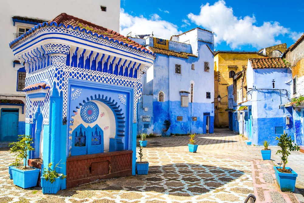 Buildings along Chefchaouen City