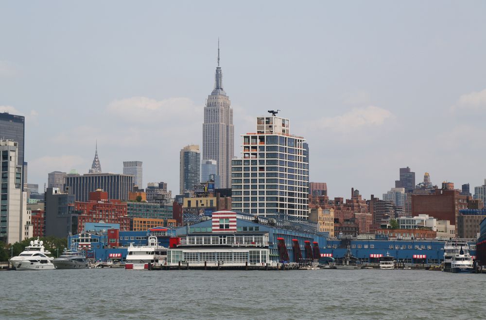 Exterior of the Chelsea Piers Sports and Entertainment Complex