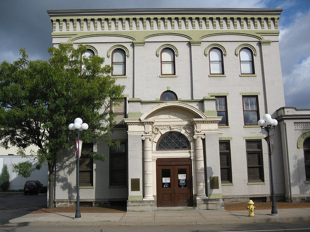 Front View of Chemung Canal Bank Building