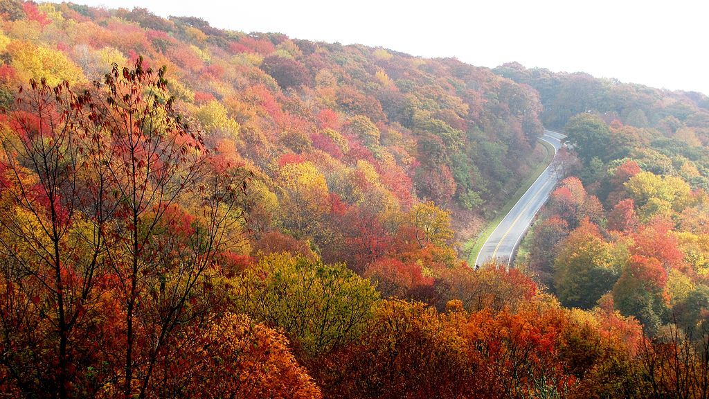 Top view of Cherohala Skyway