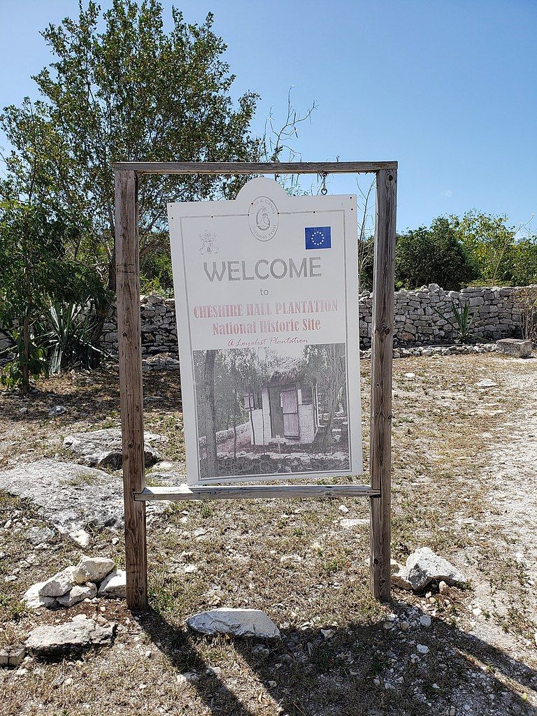 Sign board at Cheshire Hall