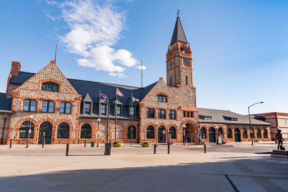 Exterior of the Cheyenne Depot Museum