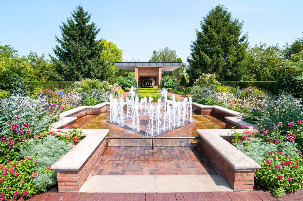 Scenic view of Chicago Botanic Garden