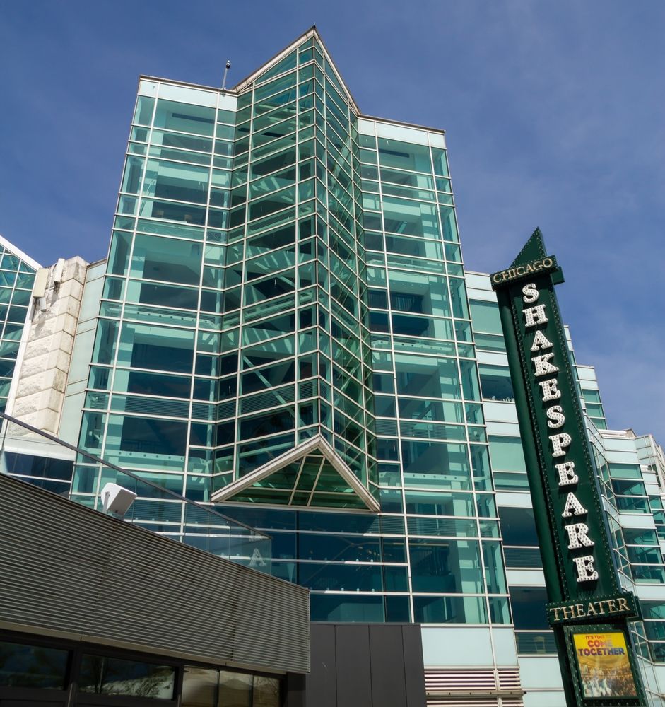 Exterior view of Chicago Shakespeare Theatre