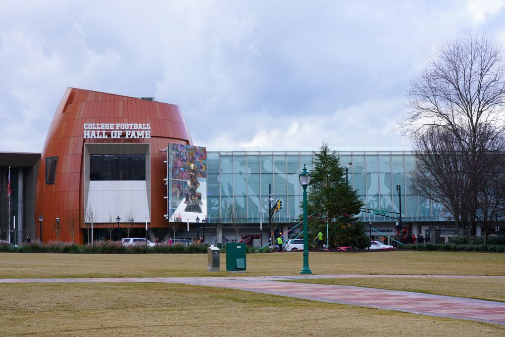 Exterior view of Chick-fil-A College Football Hall of Fame