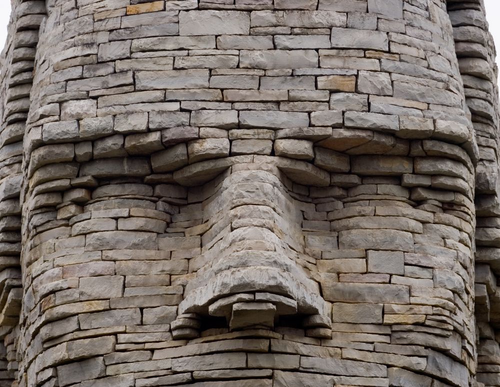 Close-up view of Chief Leatherlips Monument