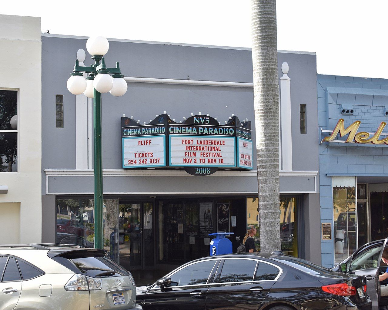 Exterior of Cinema Paradiso