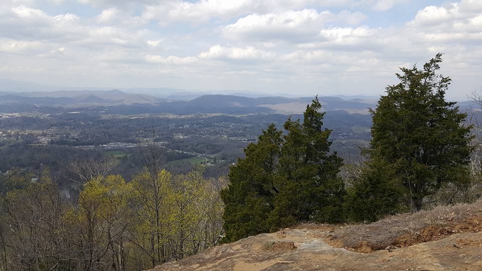 View of Hibriten Mountain in Lenoir, North Carolina