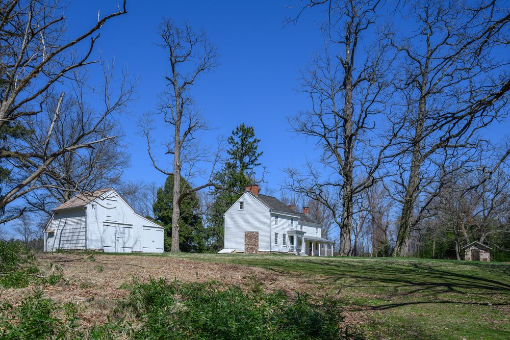 Old houses at Princeton Battlefield State Park