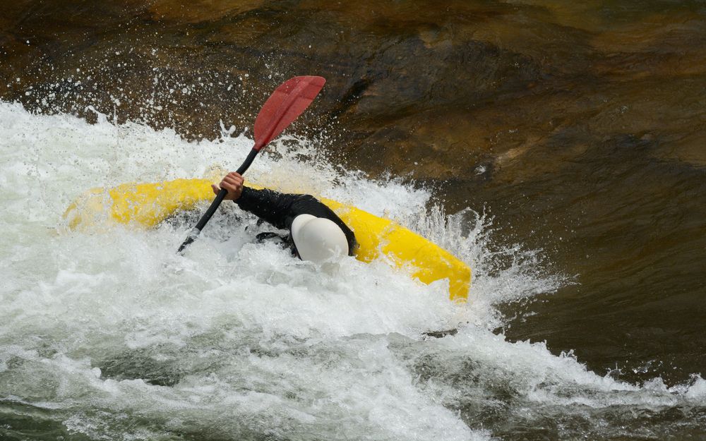 Kayaking at Clear Creek White Water Park