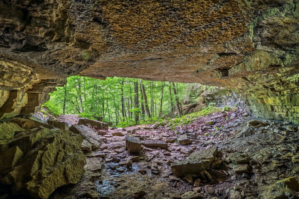 A cave at Clifty Falls State Park