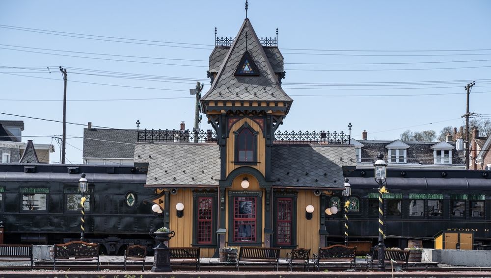 Railway station at Colebrookdale Railroad