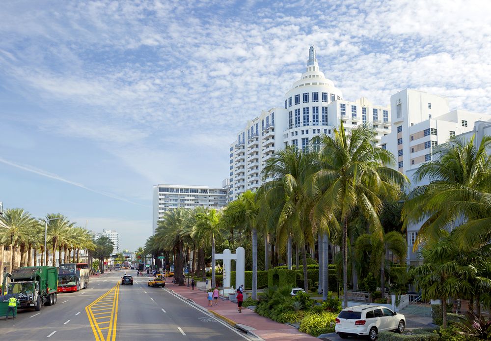 Tall buildings at Collins Avenue