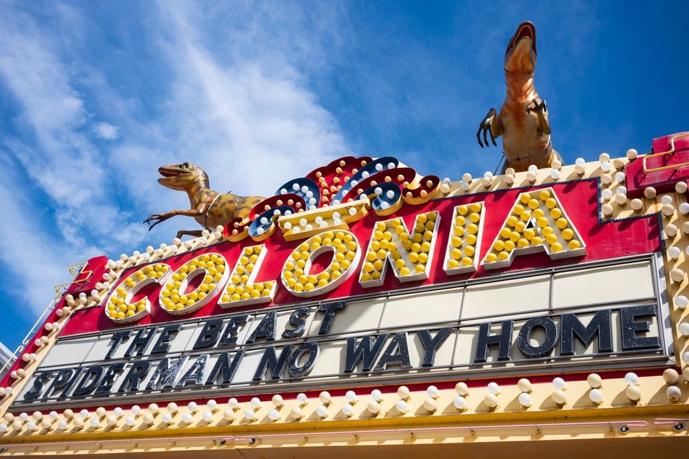 Signage of Colonia Theater