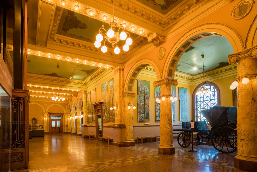 Interior view of Colorado Springs Pioneers Museum